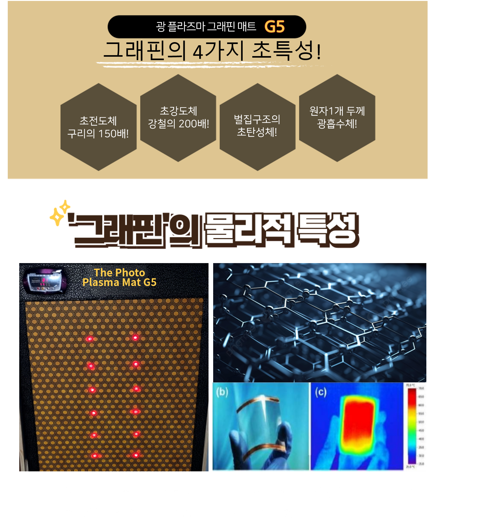 [한국/국내] 광 플라즈마그래핀 매트 1개