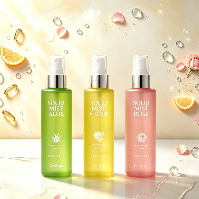 끄레뷰  고체미스트 3종 (알로에 1세트 + 비타민 1세트+ 로즈 1세트)100ml x 3세트