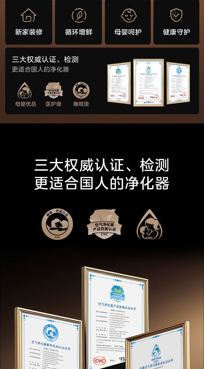 [해외직구]   대면적 공기청정기 1대