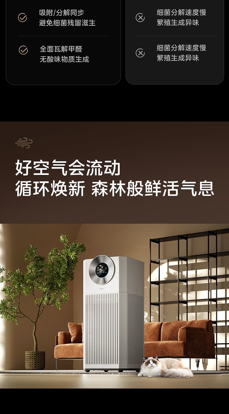 [해외직구]   대면적 공기청정기 1대