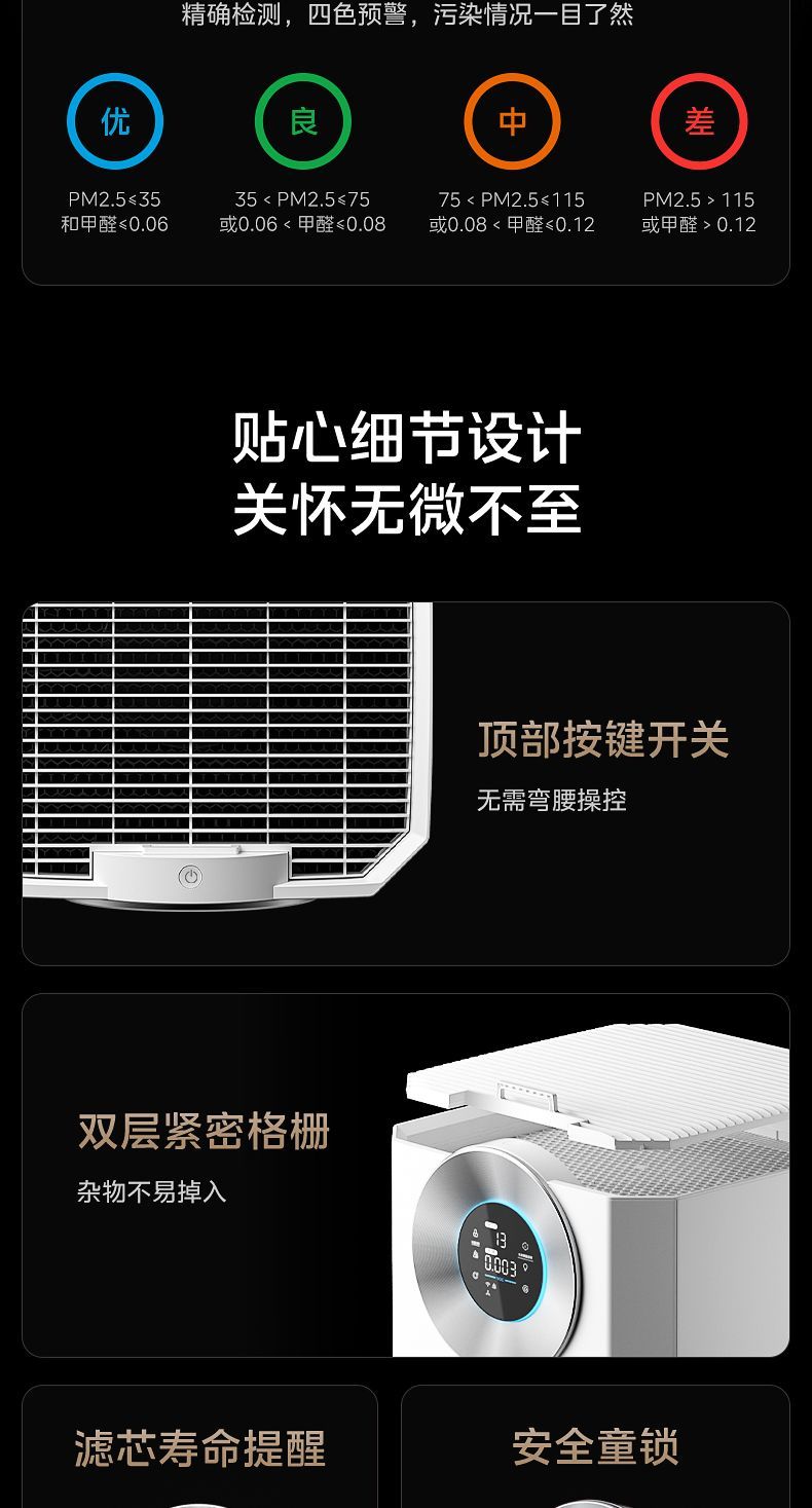 [해외직구]   대면적 공기청정기 1대